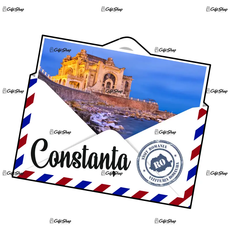 Constanta romania, plic, magnet frigider mgs098